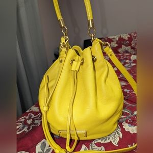 Marc by Marc Jacobs yellow leather bucket bag
